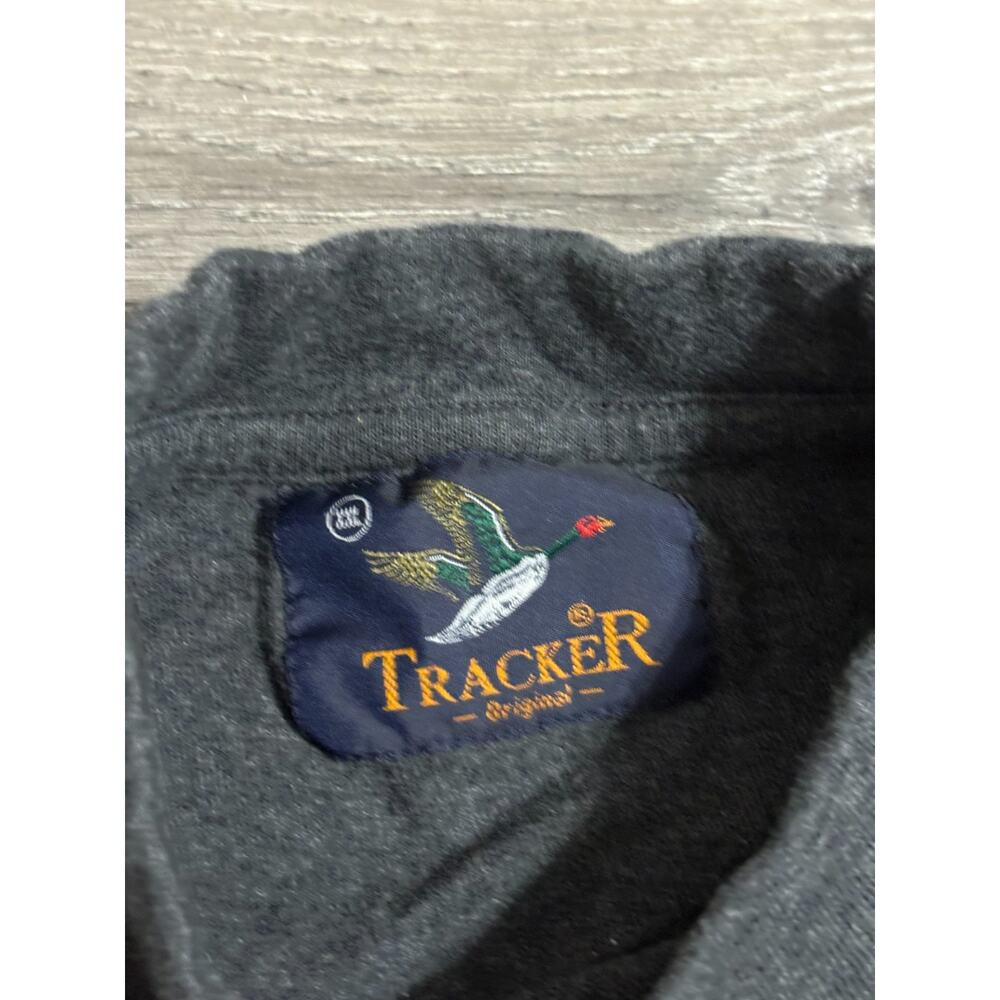 Vintage Grimstad Logo Embroidered Grey Fishing Shirt Retro Outdoors - Men’s XL - Picture 3 of 7